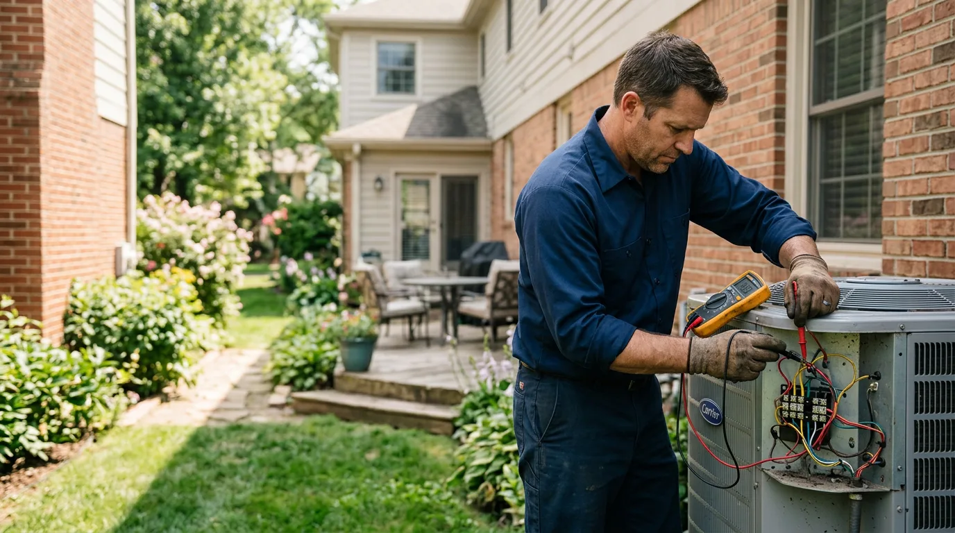 HVAC technician working near New Hampton, NH